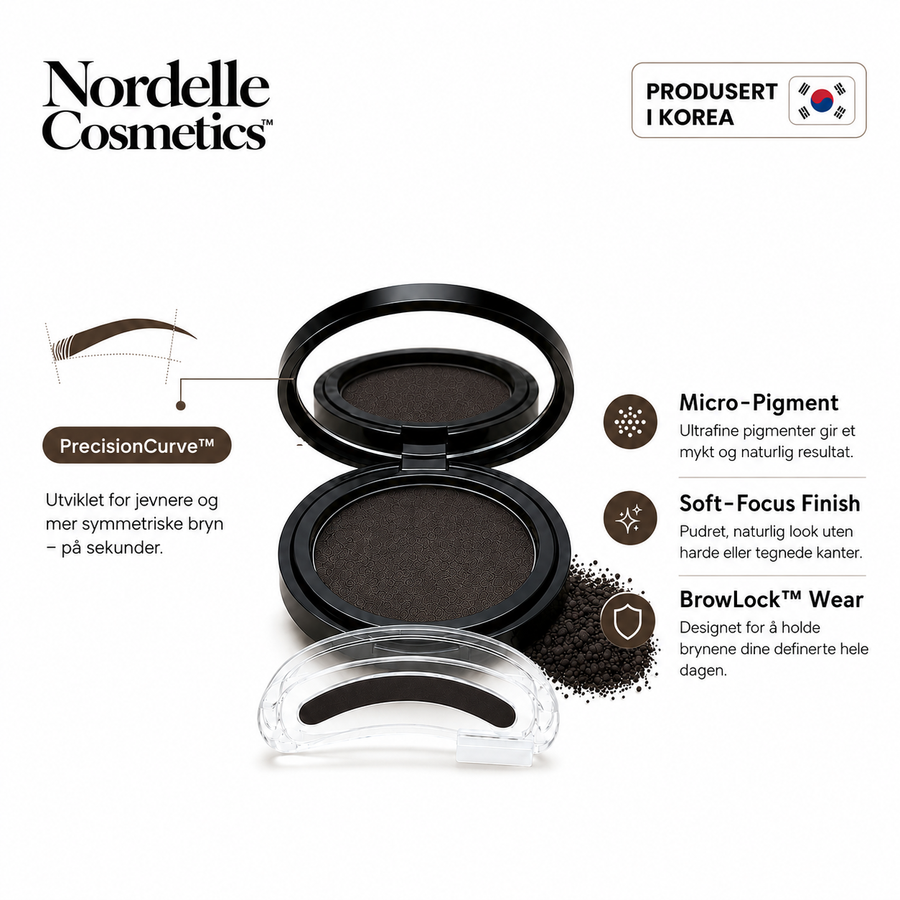 Nordelle™ Brow Stamp Kit – Vakre, naturlige bryn på sekunder