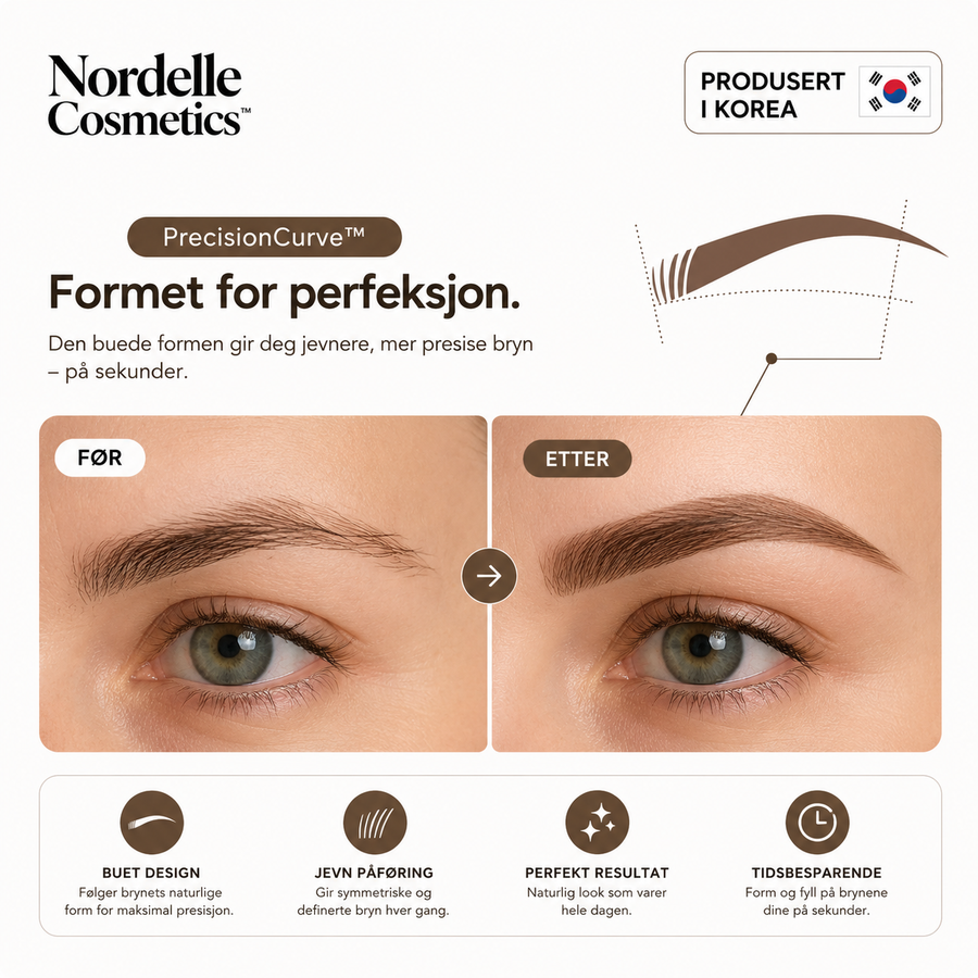 Nordelle™ Brow Stamp Kit – Vakre, naturlige bryn på sekunder