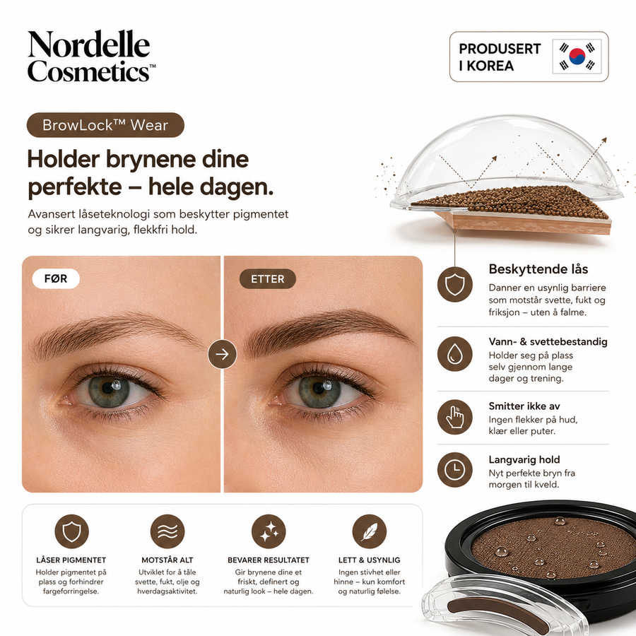 Nordelle™ Brow Stamp Kit – Vakre, naturlige bryn på sekunder