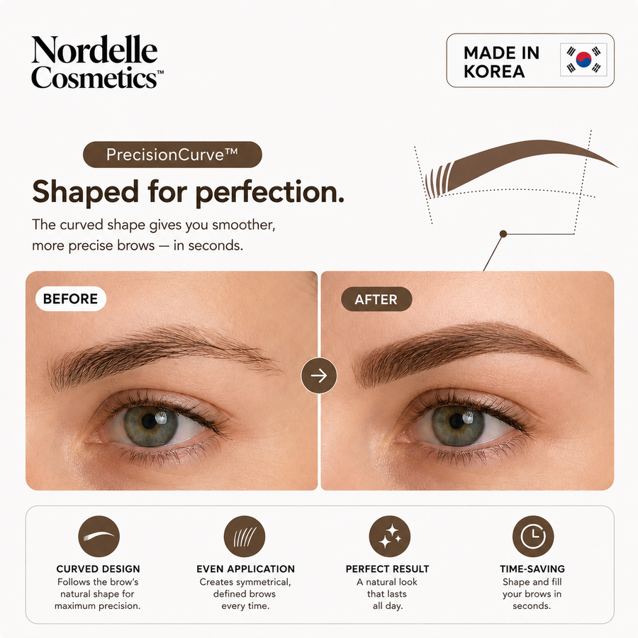 Nordelle™ Brow Stamp Kit – Beautiful, Natural Brows in Seconds